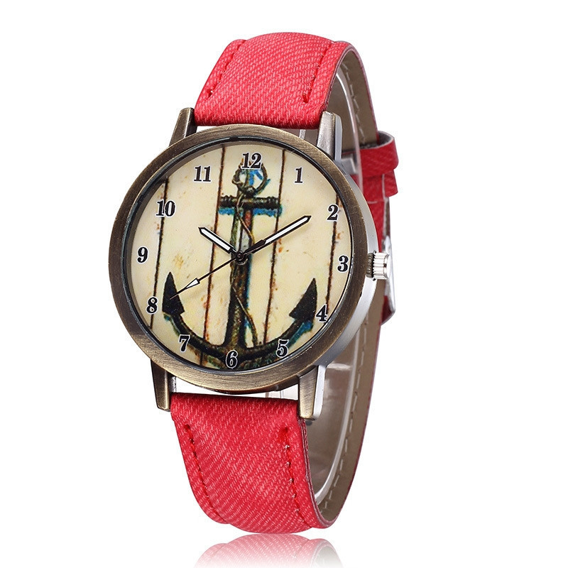 Годинник жіночий Ancora red (червоний)