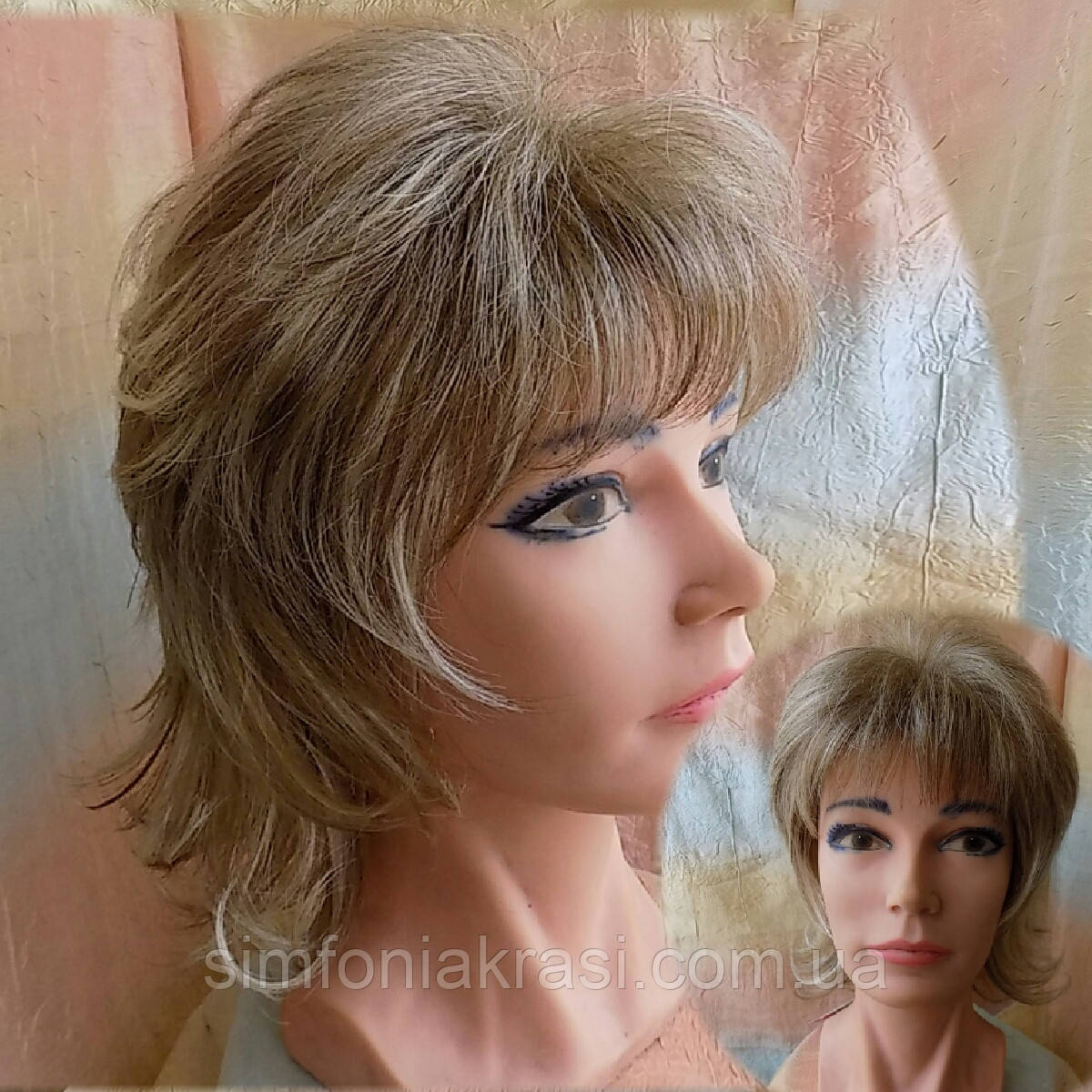 Перука каскад з канекалону попелясто-русявий 3463-RH12, фото 1