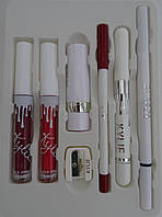 Набор косметики KYLIE 8 in 1 matte liquid lipstick & lip liner