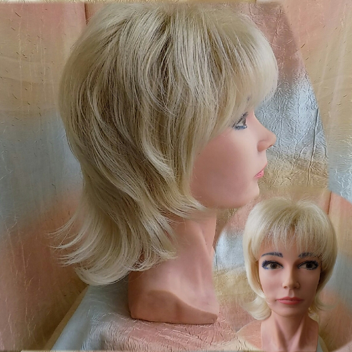 Парик каскад платиновый блонд 3463-15Н613, фото 1