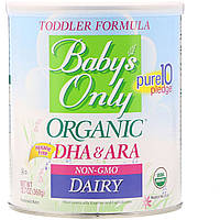 Natures One, Babys Only Organic, ДГК и арахидоновая кислота, молочный продукт, 360 г