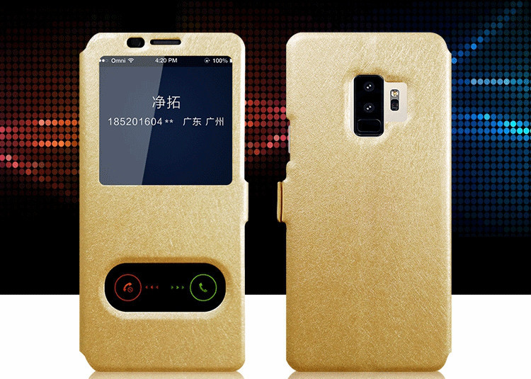 Чехол-книжка Holey для Samsung Galaxy S9/G960 gold