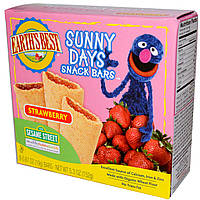 Earths Best, Organic Sunny Days Snack Bars, Strawberry, 8 Bars, 0.67 oz (19 g) Each