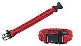 Браслет виживання Paracord red, фото 3