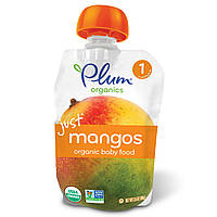 Plum Organics, Органическое детское питание, 1 этап развития, просто манго, 99 г (3,5 унции)