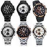 Годинник чоловічий Curren Granit black-gold-white, фото 4