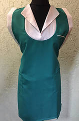 Фартух подвійний із білим оздобленням