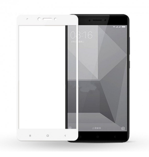 Захисне скло 5D Future Full Glue для Xiaomi Redmi Note 4X white