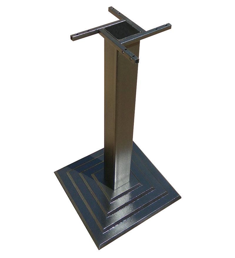 Основа опори стола Ле Ман чавунна 400х400 мм, висота 725 мм, колір чорний, для бару, кафе, ресторану, фото 1