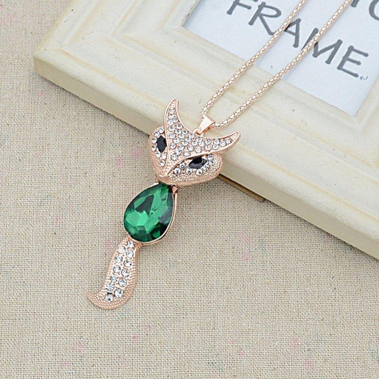 Підвіска жіноча Fox crystal green, фото 1
