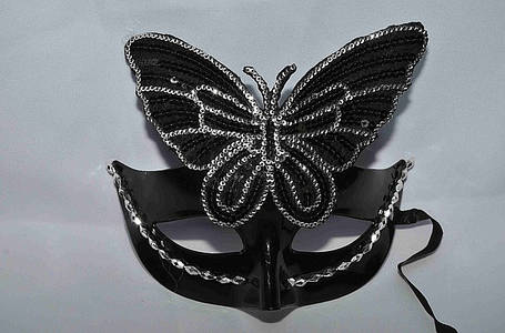 Маска карнавальна з метеликом, фото 2