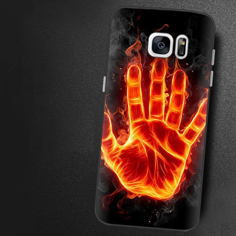 Чохол-накладка TPU Image Fire hand для Samsung Galaxy S7/G930