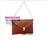 Клатч-конверт сумочка Vega dark Brown, фото 3