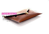 Клатч-конверт сумочка Vega dark Brown, фото 5