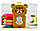 Коричневий силіконовий чохол "Ведмедик" Samsung Galaxy S3/S3 duos, фото 3