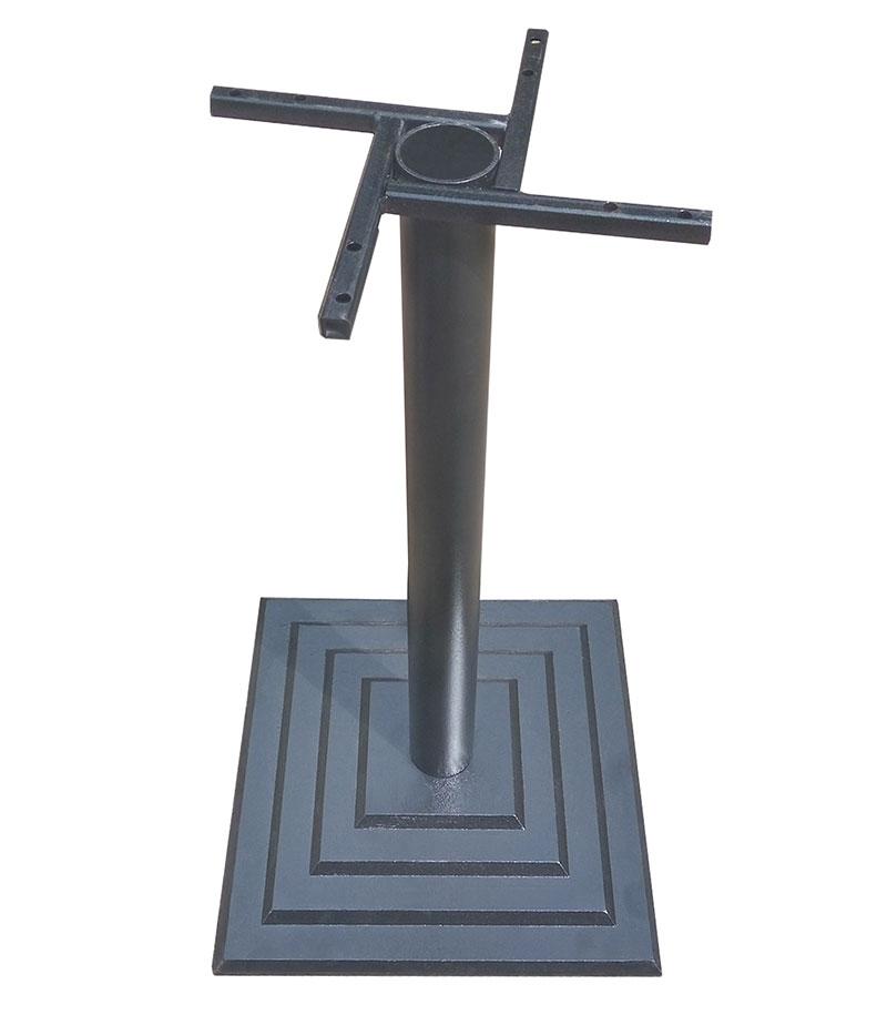 Основа опори стола Ле Ман чавунна 400х400 мм, висота 725 мм, колір чорний, для бару, кафе, ресторану, фото 1