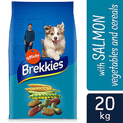 Brekkies (Бреккис) Dog Mix Fish - корм для собак з лососем тунцем і овочами 20кг