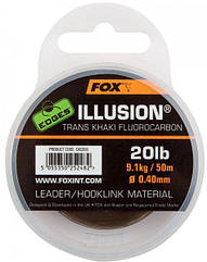 FOX флюрокарбоновий лідер Illusion Транс-Хакі EDGES 30 lb — 0.50 мм