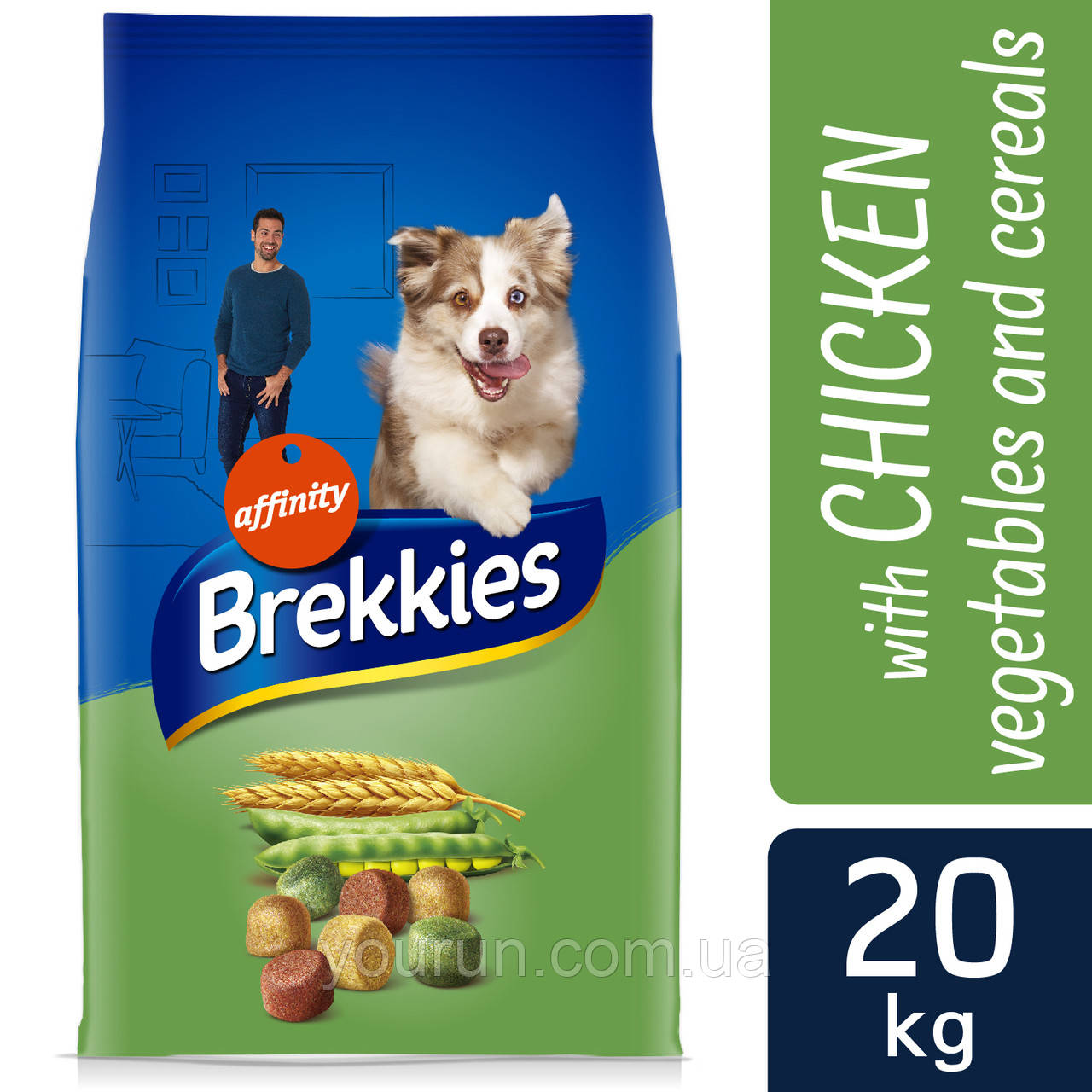 Brekkies (Бреккис) Dog Chicken для собак всіх порід 3 кг