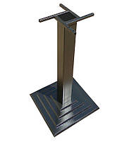 Основа опори барного столу Ле Ман чавунна 400х400 мм, висота 1100 мм, колір чорний, для бару, кафе, ресторану, фото 2