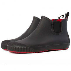 Чоловічі гумові черевики Псков Nordman Beat ПС 30 Чорні з червоною підошвою Розмір 40 — 255 мм