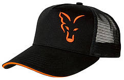 FOX літня кепка із сіточкою Black & Orange Trucker Cap