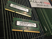 Оперативна пам`ять MICRON DDR3 2GB 1.35V SO-DIMM PC3 12800S 1600mHz Intel/AMD