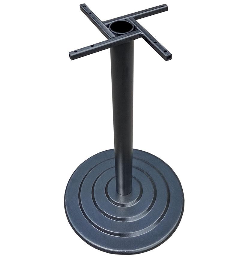 Основа опори стола канни чавунна 400 мм, висота 725 мм, колір чорний, для бару, кафе, ресторану, фото 1