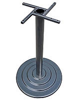 Основа опори стола канни чавунна 400 мм, висота 725 мм, колір чорний, для бару, кафе, ресторану, фото 7