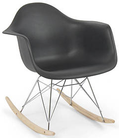 Крісло гойдалка Leon Rack Eames RAR антрацит 01, Charles Eames Rocker Shell