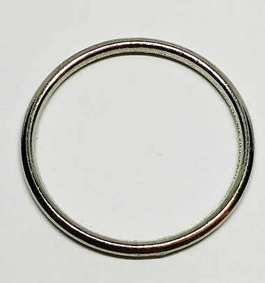 Кільце для бретелей 25 мм метал нікель (1000 шт./пач.)