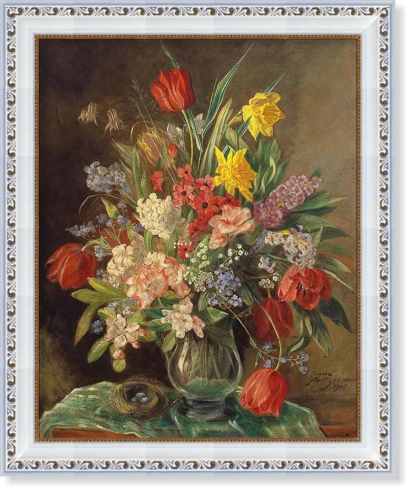 Репродукція сучасної картини «Натюрморт з тюльпанами» 28 х 35 см