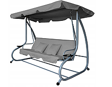 Качели садовые для 4 человек Furnide Relax Plus Серые