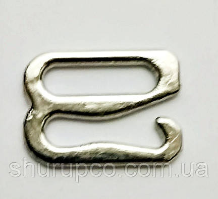 Гачок для бретелей 10 мм метал нікель (1000 шт./пач.)