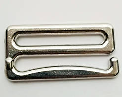 Гачок для бретелей 25 мм метал нікель (50 шт./пач.)