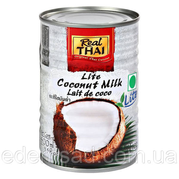 Кокосове молоко натуральне 55% Real Thai, 400 мл