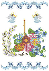 ХВВ-105. Схема для вишивки бісером Великодній рушник