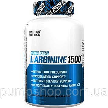 Аргінін Evlution Nutrition L-Arginine 1500 мг 100 капс., фото 2