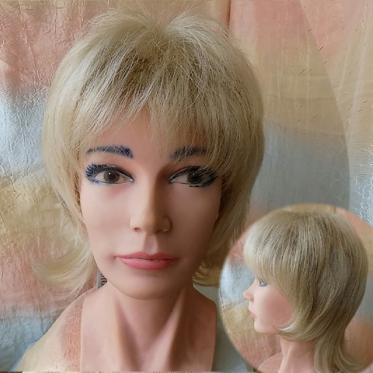 Парик каскад пшеничный блонд 3463-L24B/613, фото 1