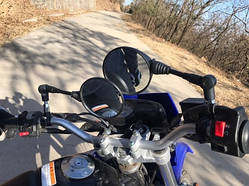 Дзеркала універсальні великі круглі складані (діаметр — 11.5 см, різь — 10 мм)