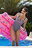 Суцільні жіночі купальники Madora Pamela у смужку., фото 2