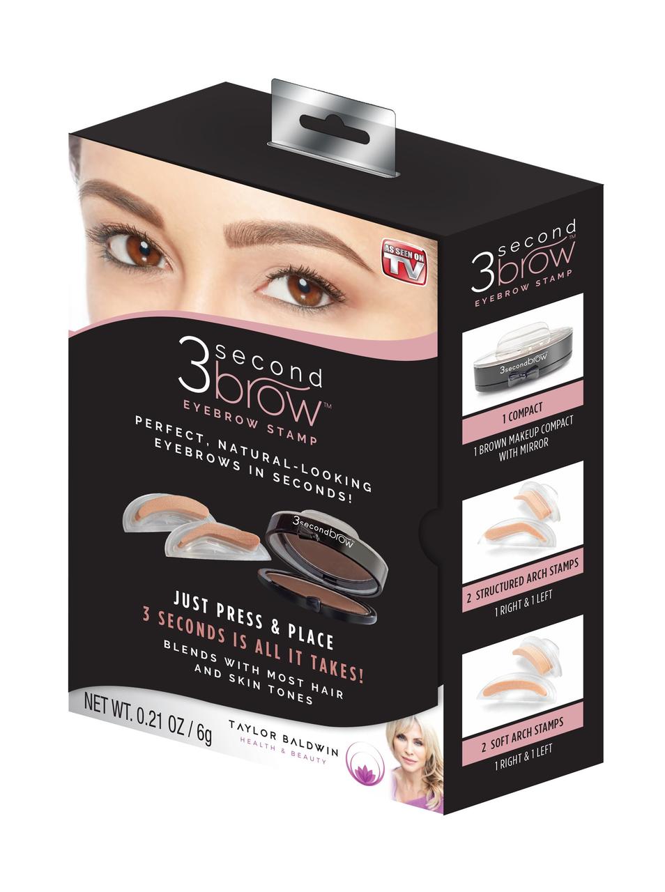 Штамп для брів 3 Second Brow Eyebrow Stamp