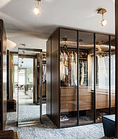 Шафа з прозорими склами тонованими 