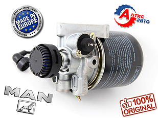 Кран вологовіддільника MAN TGA, Tgs Tgm Tgl Tgx, Командор L2000 Tgl G90 осушувача розвантаження Wabco Knorr
