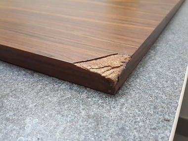 Реставрація кухонної шпонованої накладки.