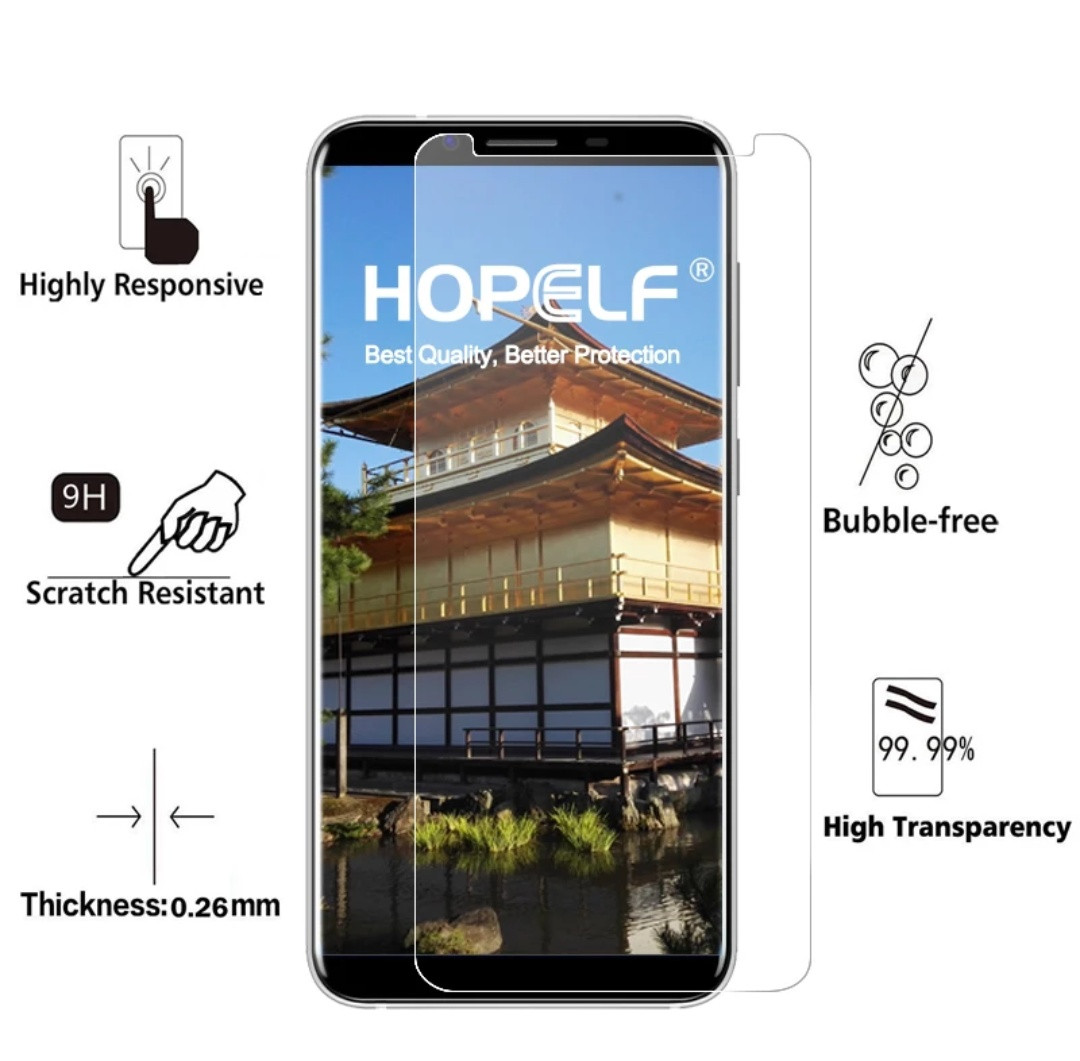 Захистне загартоване скло для Homtom S8 2.5D 0.26 mm
