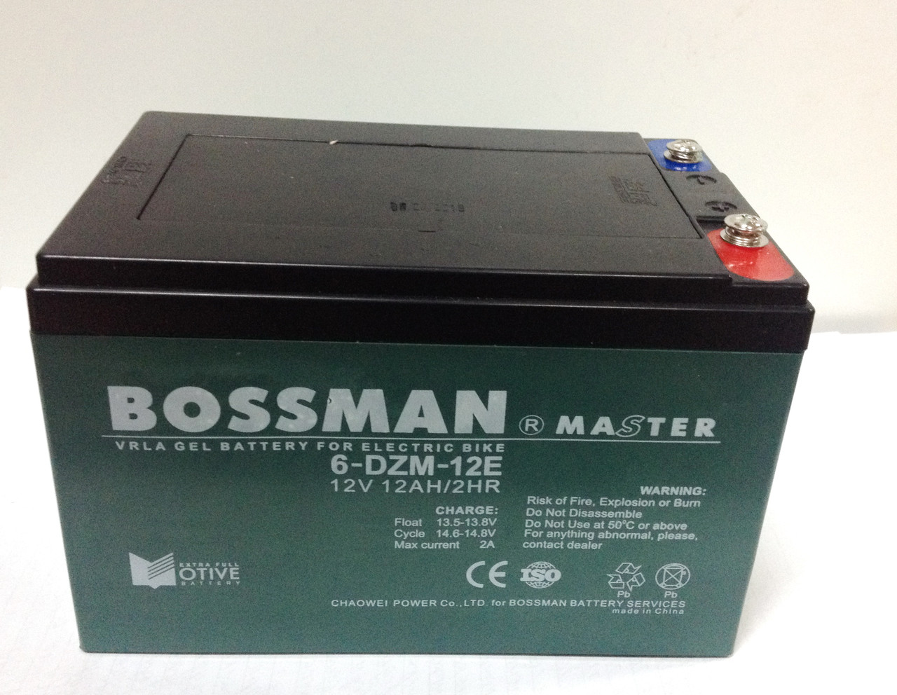 Аккумулятор 12V 12Ah Bossman-Master 6DZM12E - фото 1 - id-p48852295