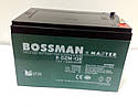 Акумулятор 12 V 12 Ah Bossman-Master 6DZM12E, фото 2
