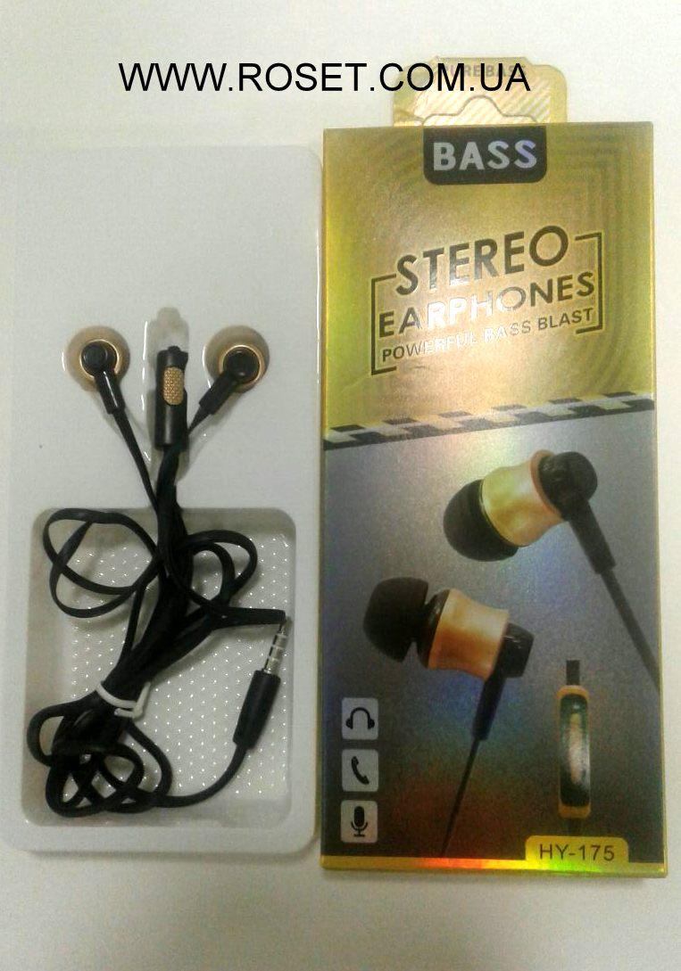 Спортивные вакуумные наушники с микрофоном Bass Stereo Earphones HY-175 - фото 2 - id-p879982730