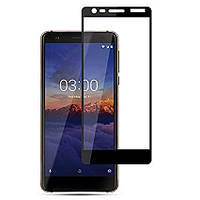 Захисне скло для Nokia 3.1 (0.3 мм, 2.5D, з олеофобним покриттям) колір чорний